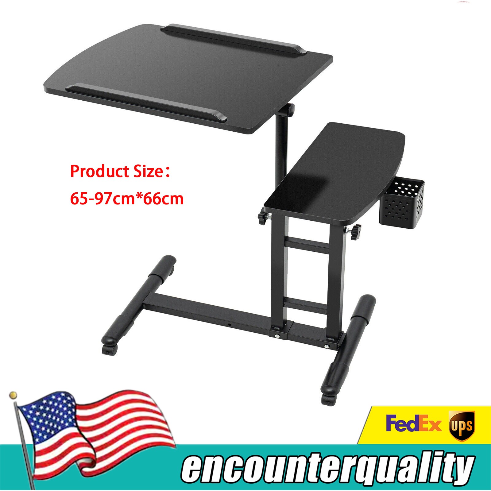 Mobile Tattoo Workstation Arm Rest Stand Desk Table Rolling Workbench Holder NEW