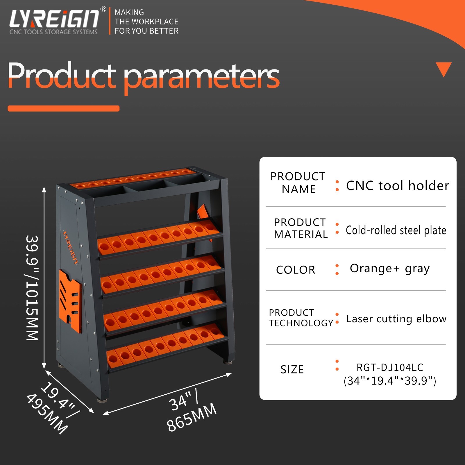 CNC Tool Storage Rack CNC Tool Holder Rack Tool Organizer for Warehouses