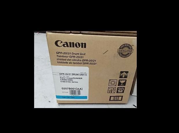 New !  Genuine Canon C5185i C5185 C5180i cyan Toner GPR-20 / 21 Drum 0257B001