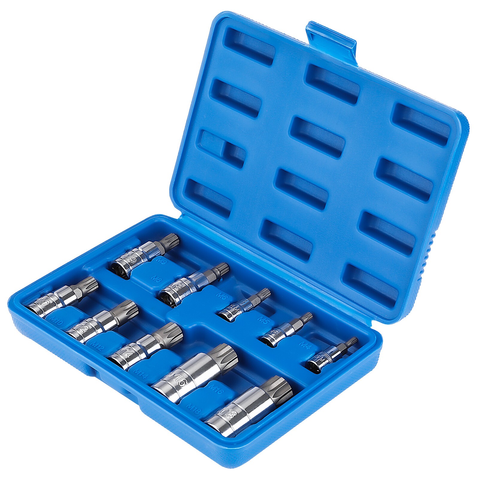 Bit Socket Set 10 PCS Spline Bit Socket Set Triple Square Spline Bit Socket kit