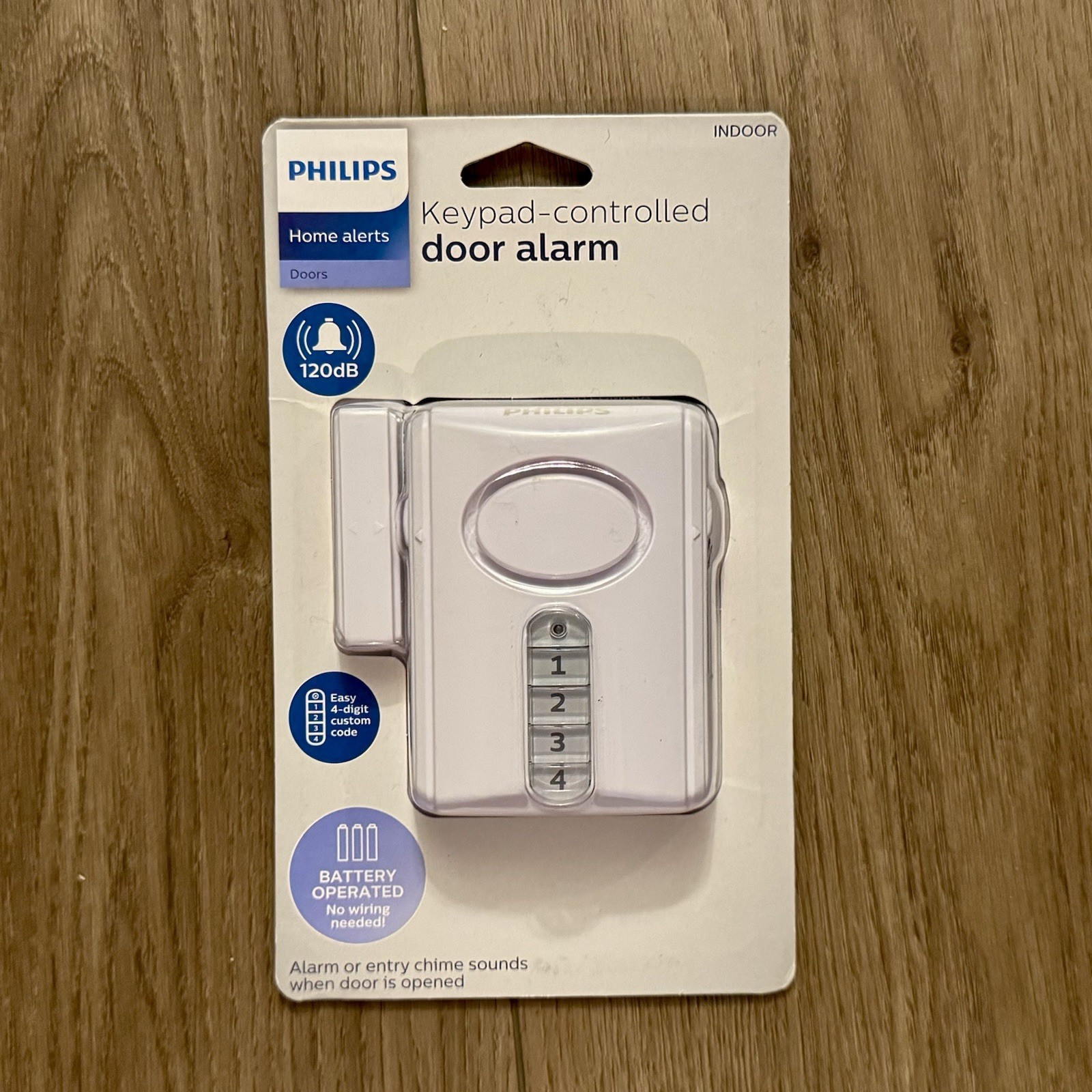 Philips Home Alerts Keypad-Controlled Door Alarm for Indoors- Sold Individually