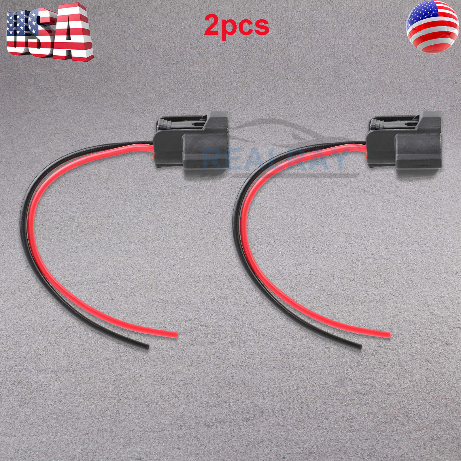 Wire Pigtail Female Y H9 Two Harness Head Light High Beam Socket Connector Plug