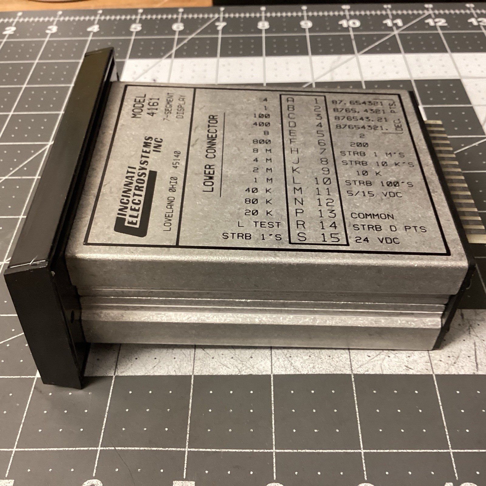 Cincinnati Electrosystems 4161-5-5 Segment Display Panel Meter - (LPW75T)