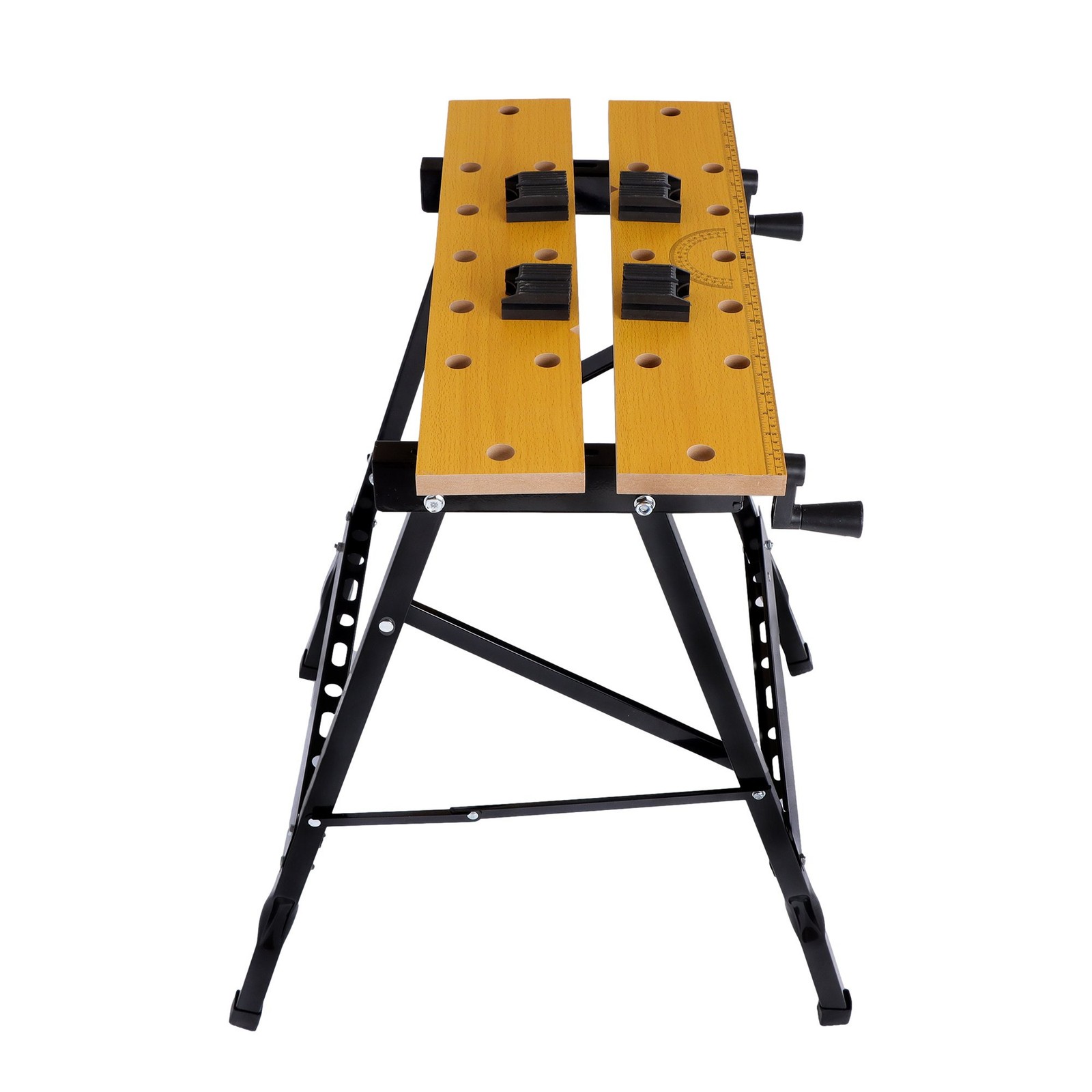 Portable Foldable Multi-Purpose Workbench 220Lbs W/ Measuring Ruler & Protractor