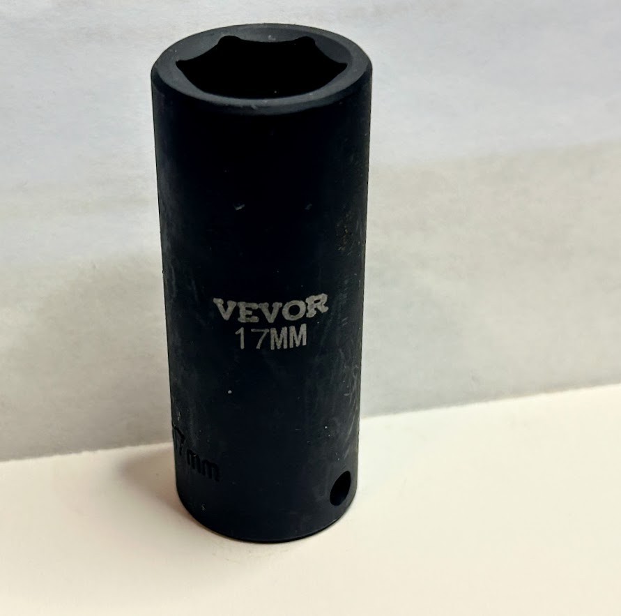 Vevor    17 mm x 3/8"  Dr Deep Impact Socket 6 Point Free USA Shipping