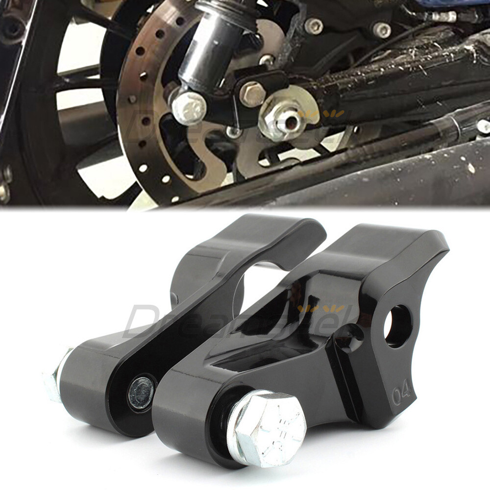 1" Rear Shock Lowering Kit for Harley Electra Glide 09-19 Black Lowering Bracket