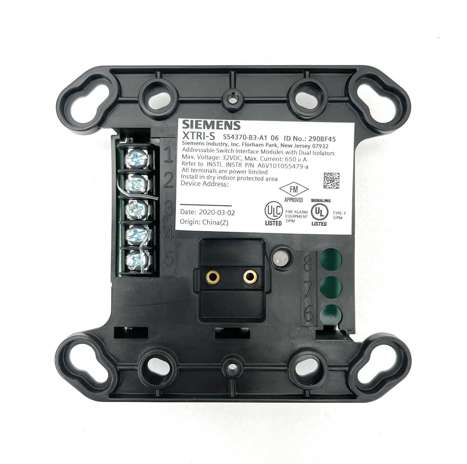 XTRI-S ADDRESSABLE MONITOR MODULE WITH DUAL ISOLATORS