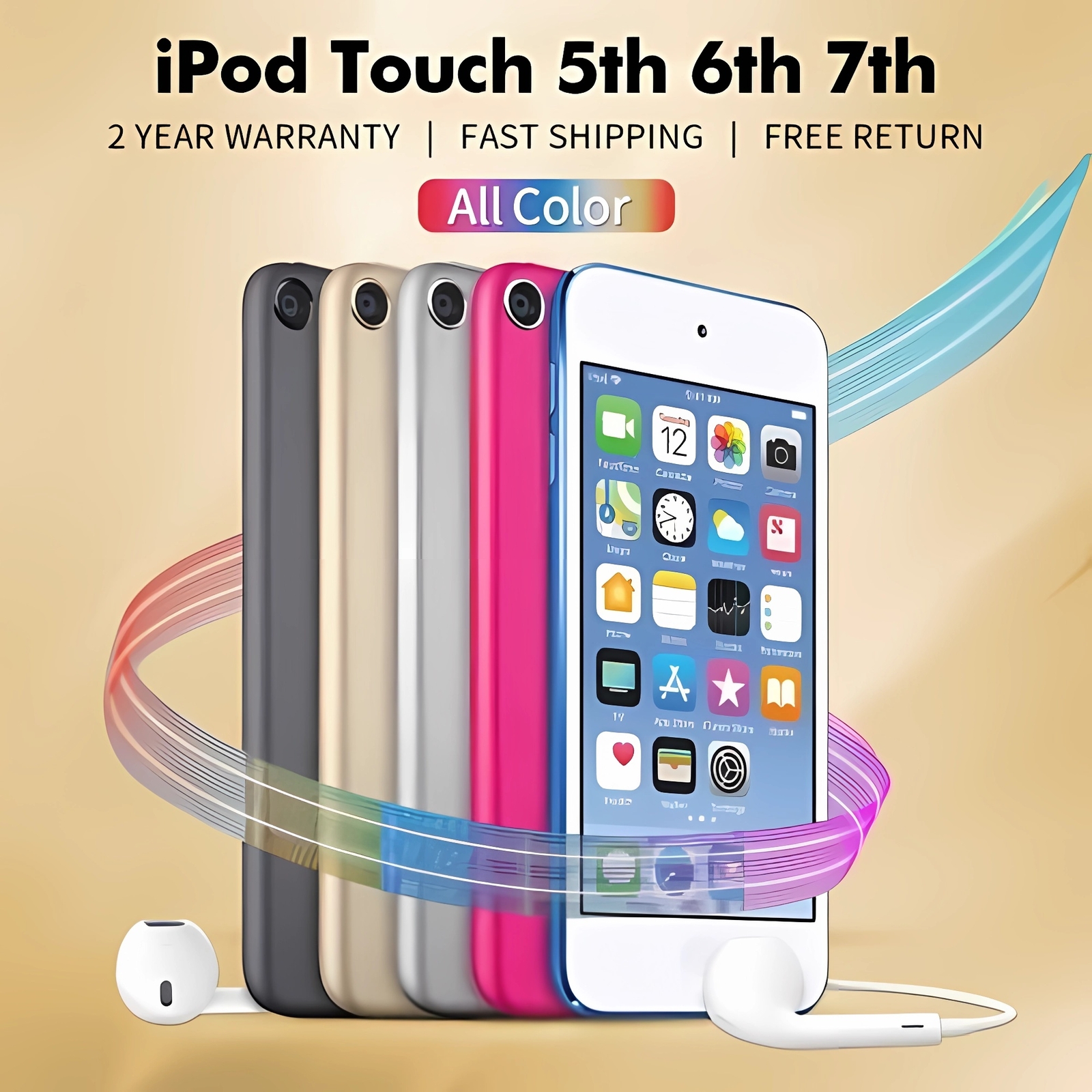 NEW Apple iPod Touch 6th 7th Generation 32/64/128/256GB All Colors LOT Gift USA