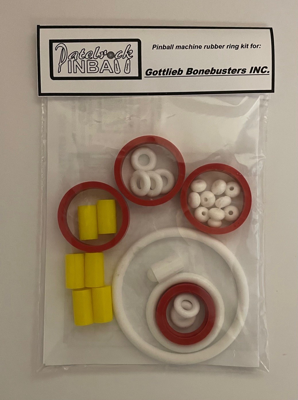 1989 Gottlieb Bone Busters / Bonebusters Inc. Pinball Machine Rubber Ring Kit
