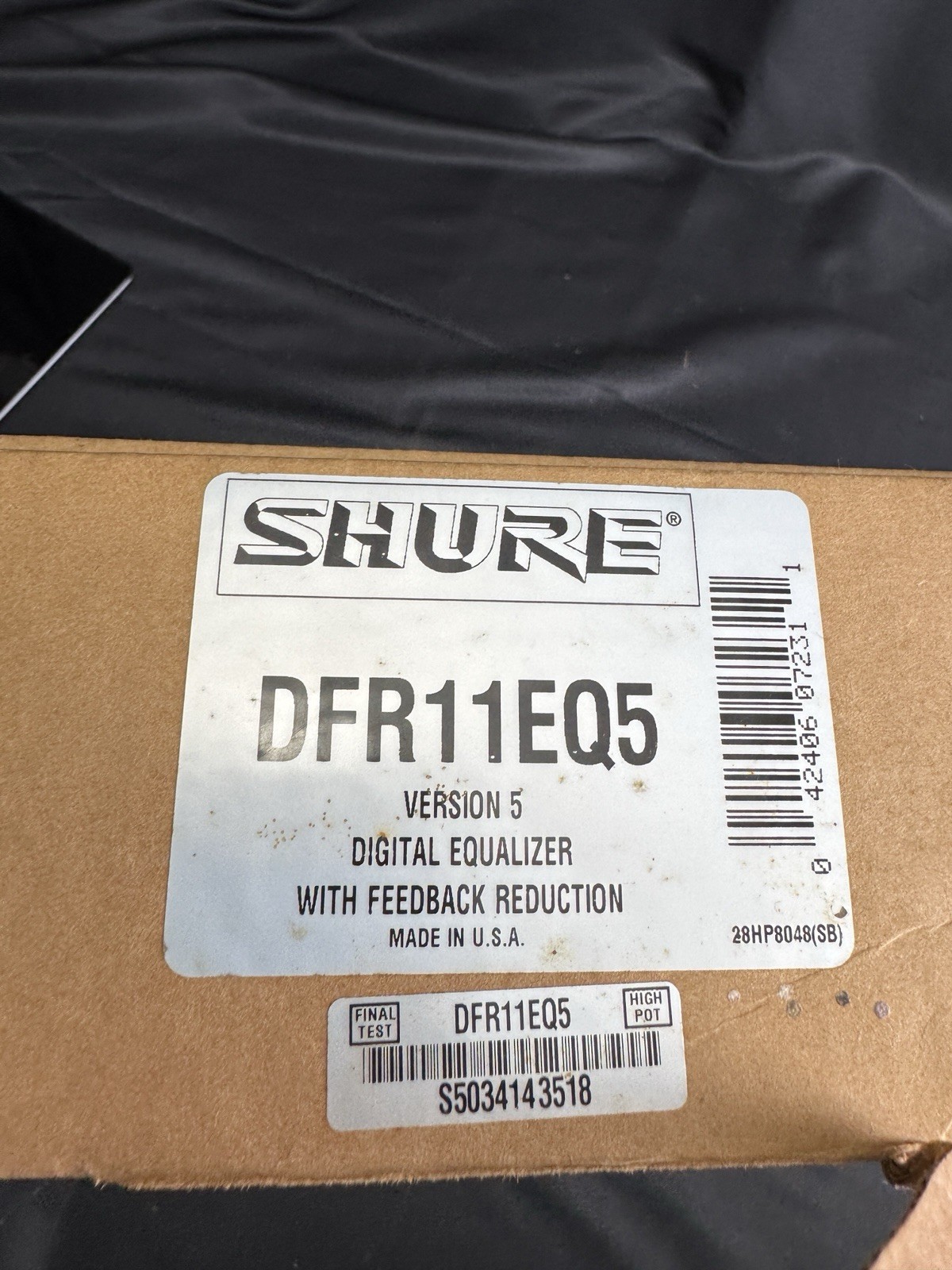 Shure DFR11EQ Digital EQ + Feedback Reducer (DFR11EQ5) Rack Mountable New Open