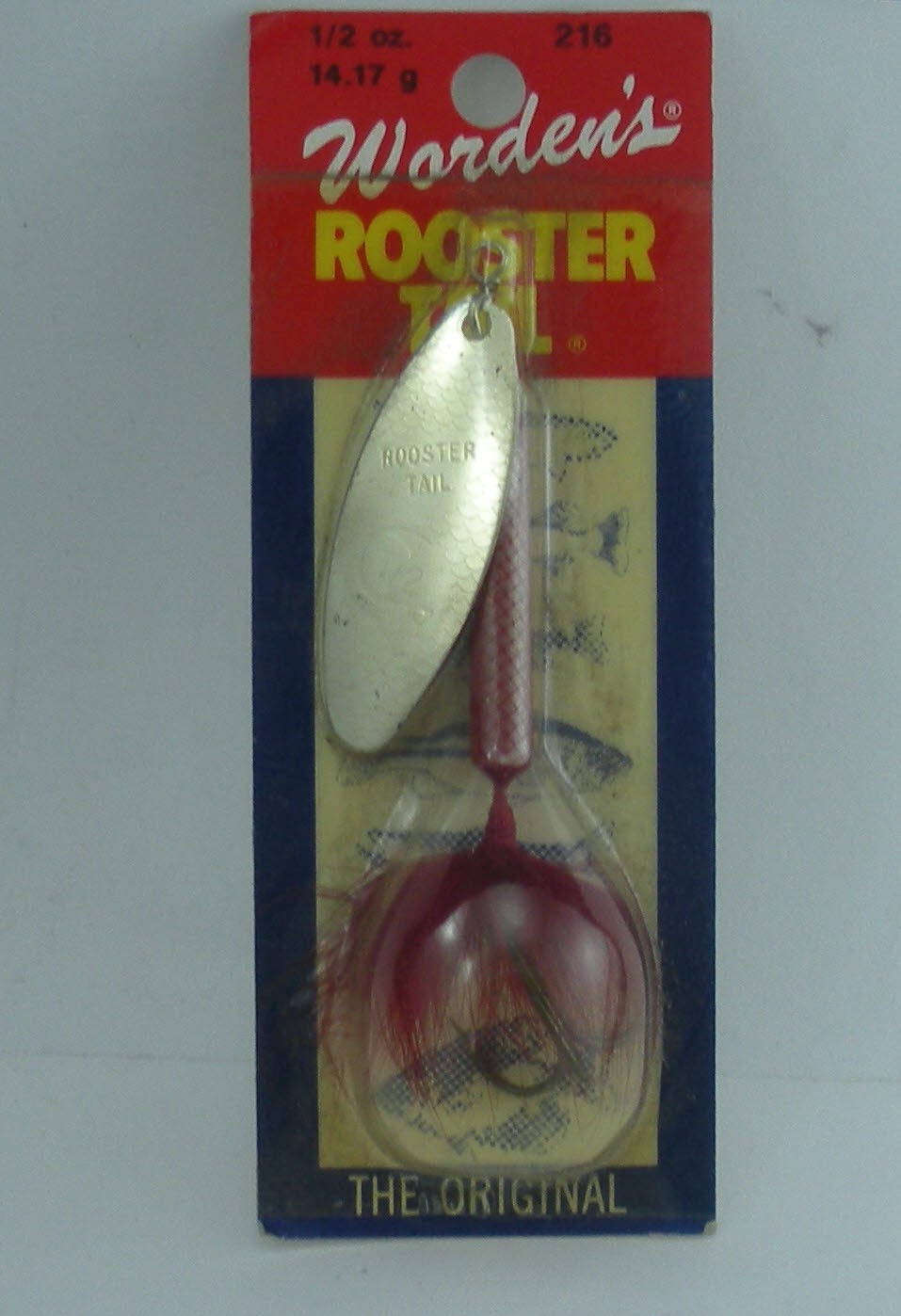Wordens 216-R Rooster Tail Spinner 1/2 oz. Red