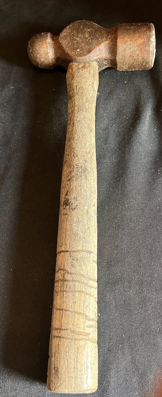Antique Heavy Duty Blacksmith Ball Peen Hammer 10" Very good condition