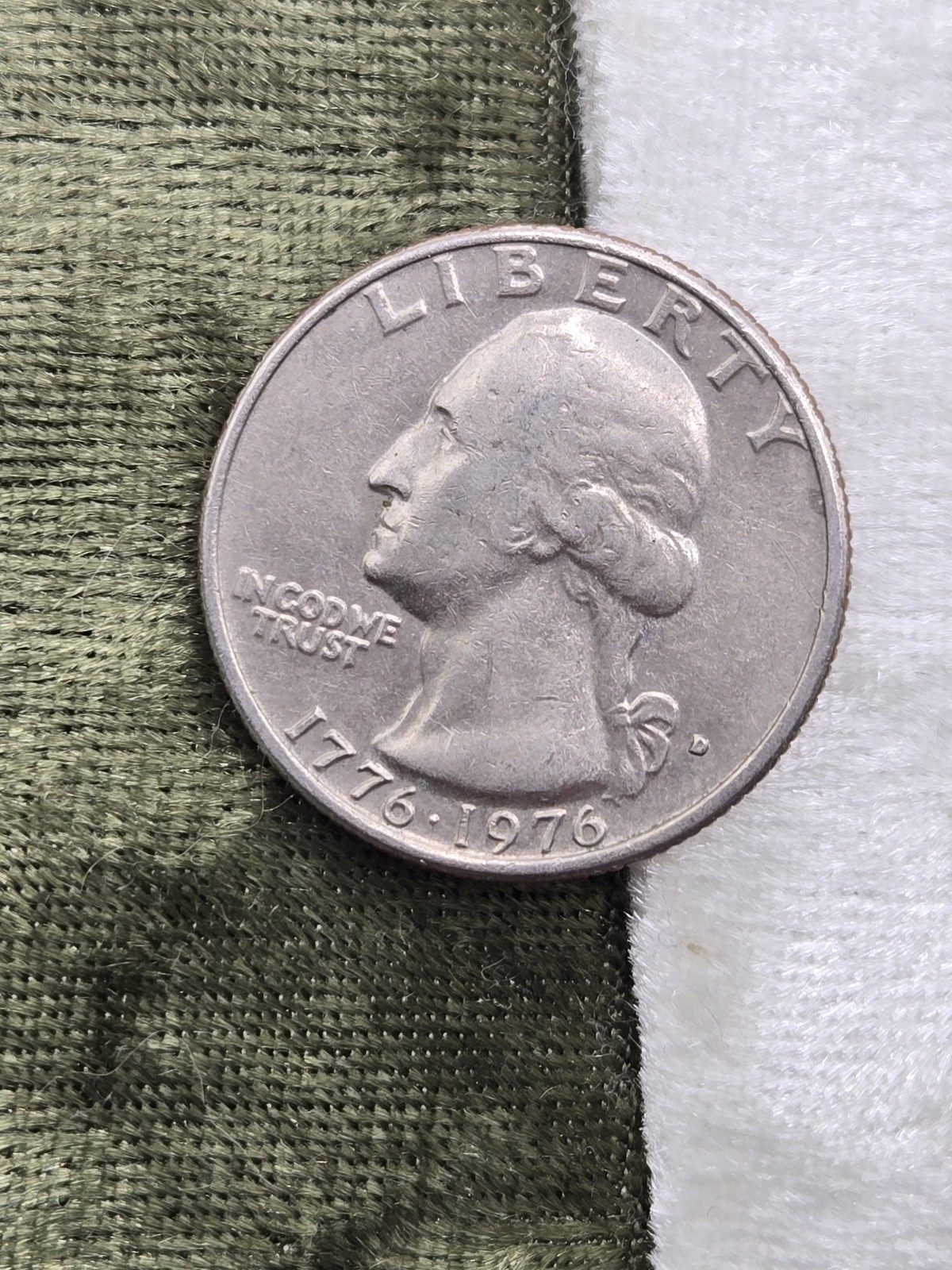 1976-D 25C Clad Washington Quarter