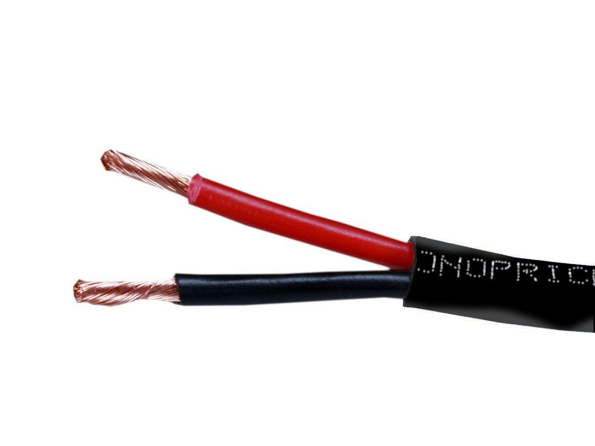 Monoprice Speaker Wire, CL2 Rated, 4-Conductor, 16AWG, 250ft, 250 Feet, Black