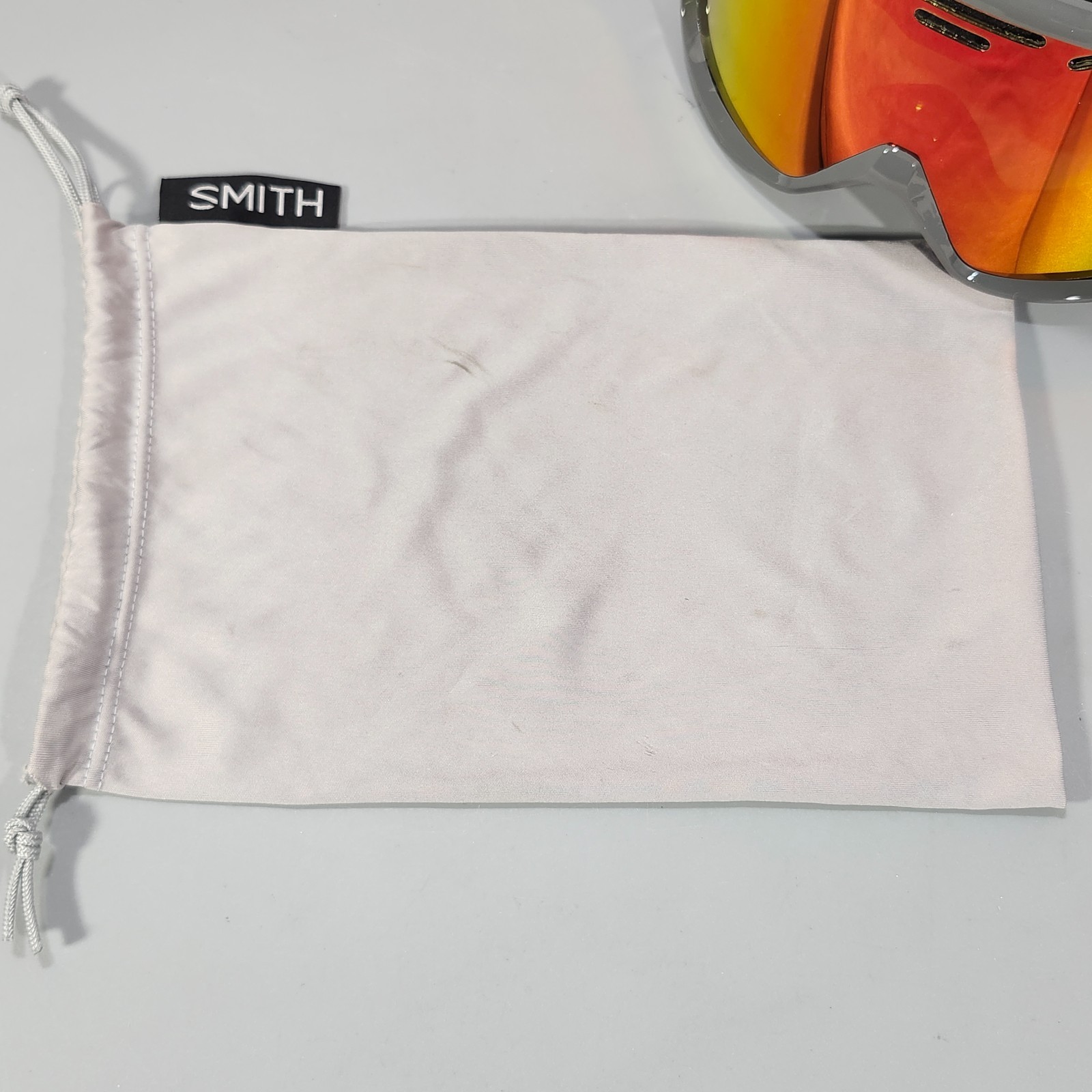Smith Optics Project Grey Adult Snow Goggles Fire Red Mirror Lens Ski with Bag