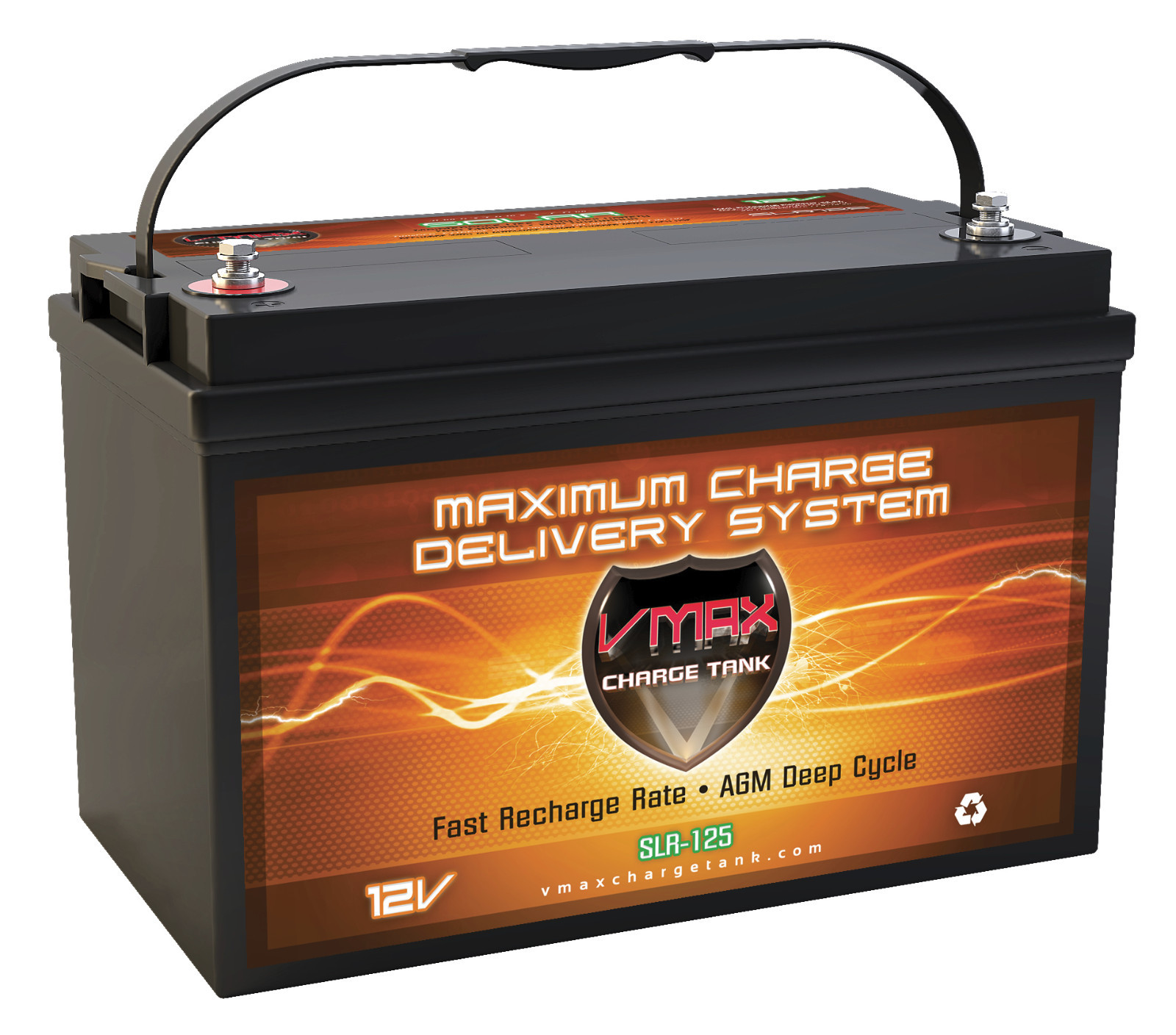 VSLR125 12 V Maintenance Free 125AH VMAX battery for 12V DC slide gate opener