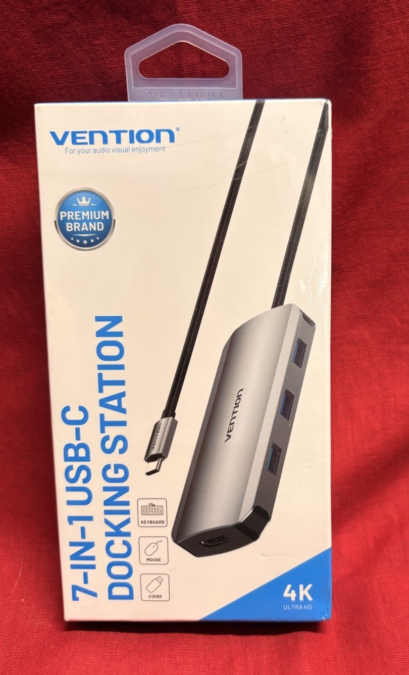 Vention 7-in-1 USB-C Docking Station 4K Ultra HD USB-C HDMI USB 3.0x3/SD/TF/PD