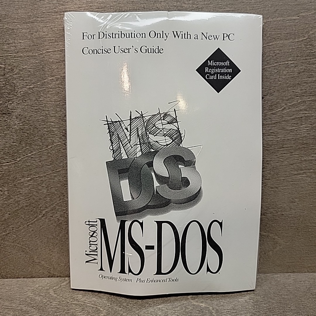 Microsoft MS-DOS Vintage Operating System Still Sealed 3.5" Floppy Disks CoA