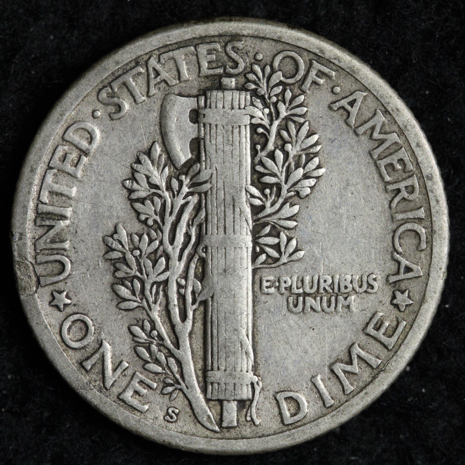 1923-S Mercury Silver Dime XF E251 JDCH