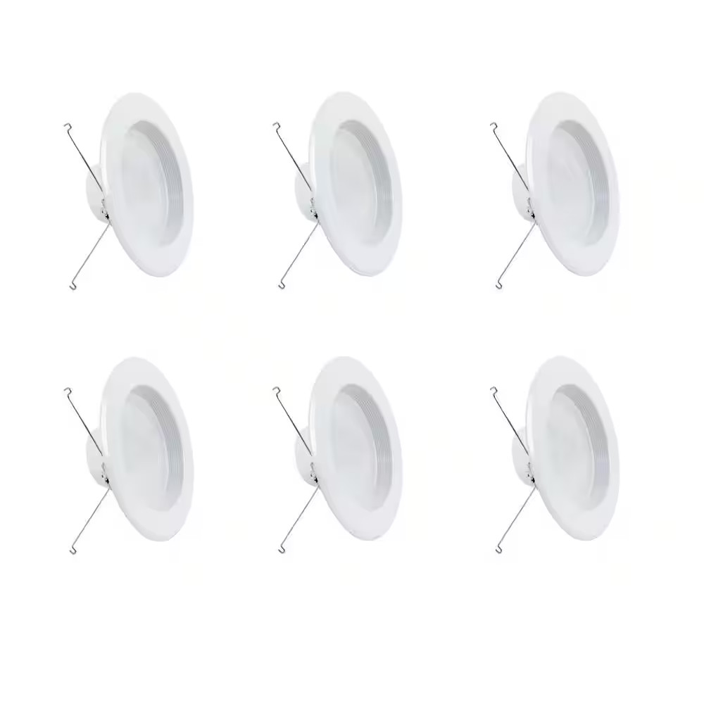 Feit Electric LEDR56B927CAMP6 5/6" 75W Recessed Trim Downlight, 6-Pack
