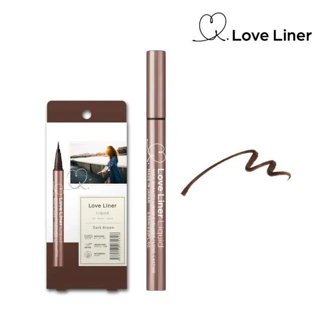 [MSH LOVE LINER] Waterproof Super Fine Liquid Eyeliner DARK BROWN 0.55ml NEW