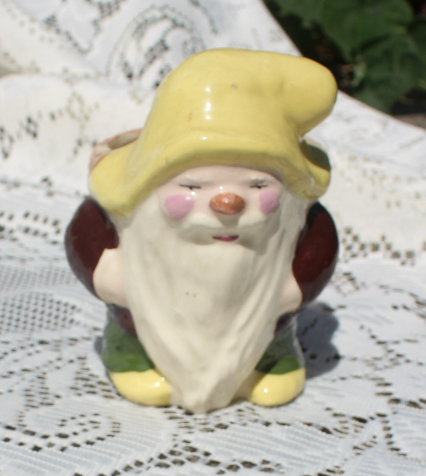 Vintage MCM S B M Calif Pottery Forest Gnome / Elf Planter