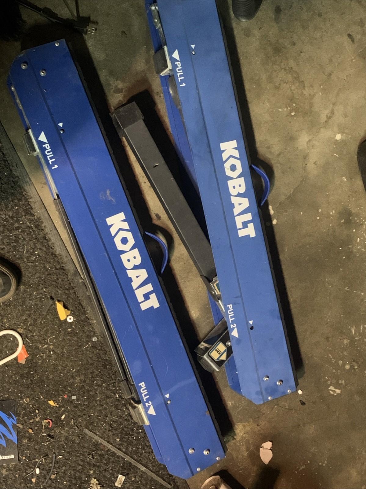 Kobalt Metal Adjustable Folding Saw Horse Stand Steel Frame Heavy Duty