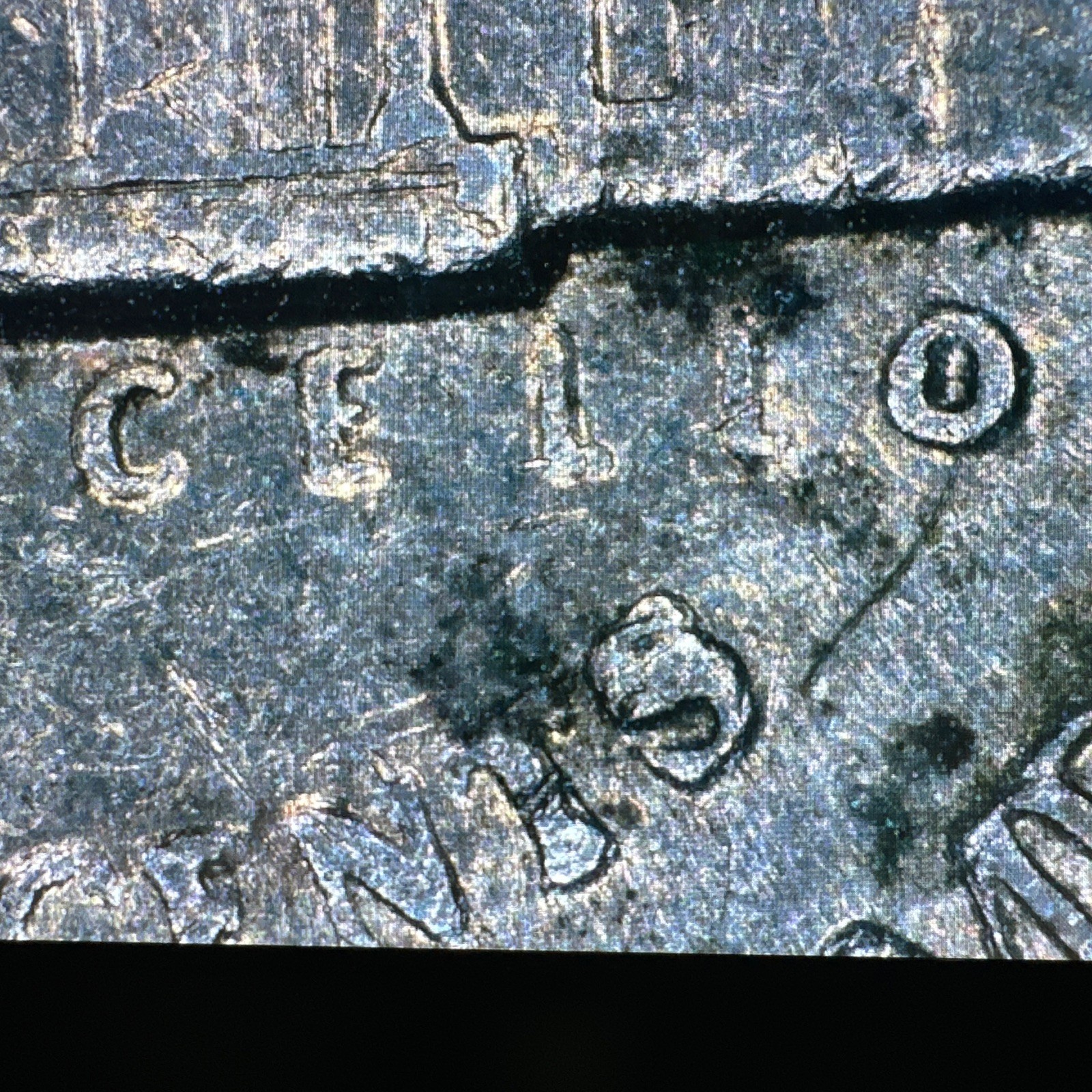 1991 P Jefferson Nickel Grease Error