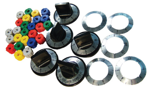 Sealed Unit Parts Co RK103 Electric Range Knob Kit 1/2" Plastic Knobs