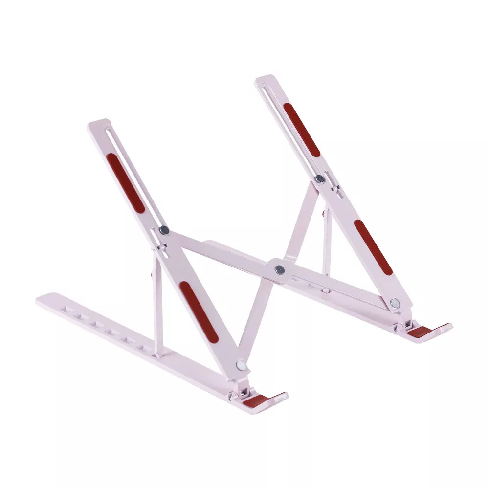Vivitar Aluminum Ergonomic Laptop Stand Light Pink