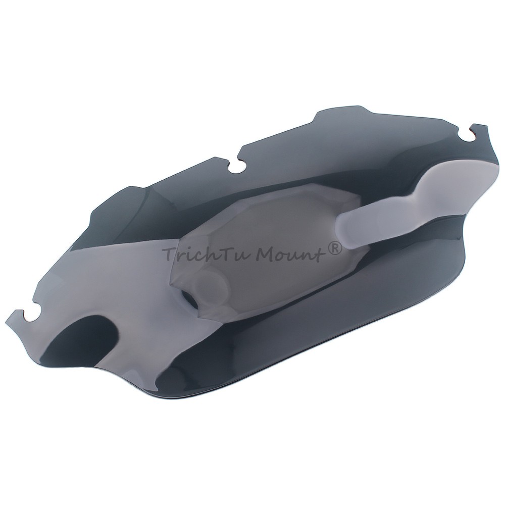 Light Gray 8" Wave Windshield Windscreen Fit for Harley Electra Glide 1996-2013