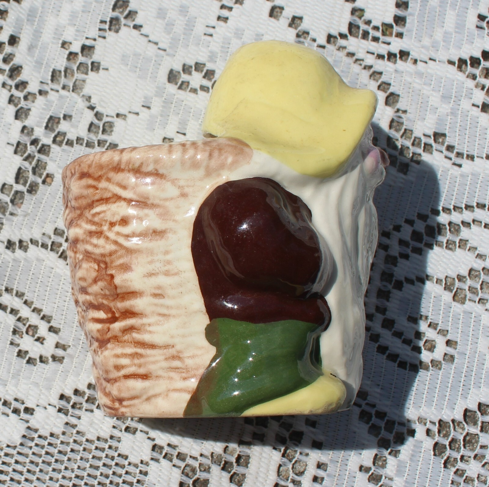 Vintage MCM S B M Calif Pottery Forest Gnome / Elf Planter