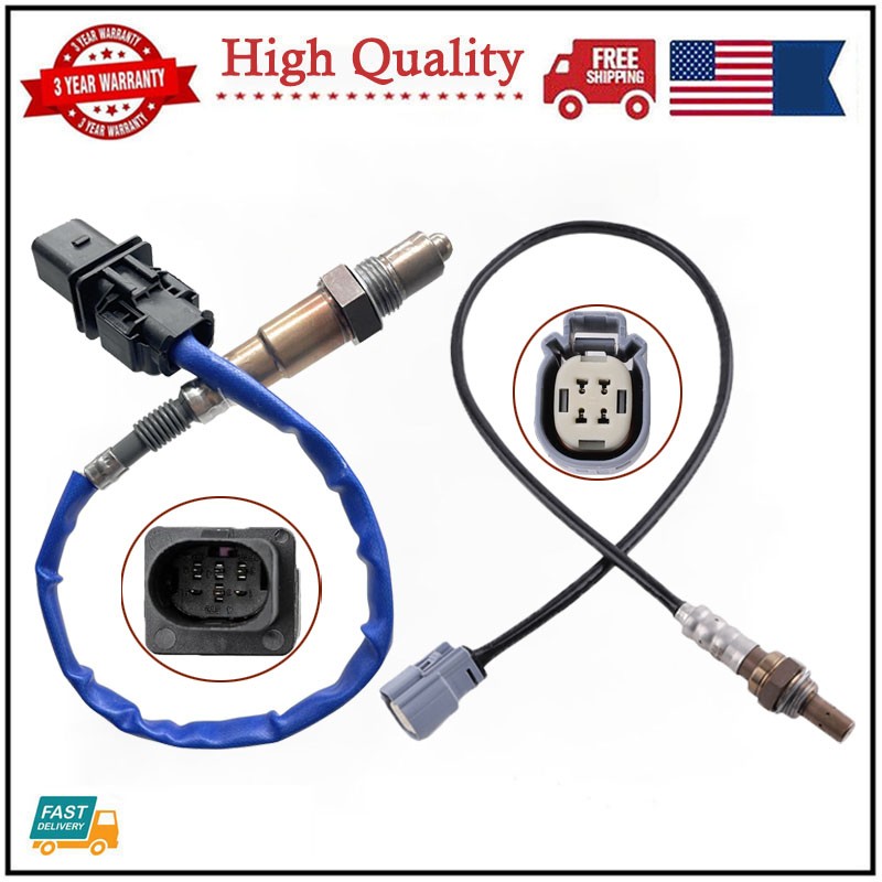 2Pc Up+Downstream Oxygen O2 Sensor For 2013-2020 Ford Fusion Lincoln MKZ 2.0L L4