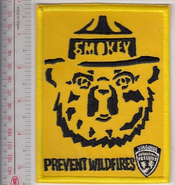 Smokey Bear HotShot Wildland Fire Crew Virginia Department of Forestry NO TARIFF