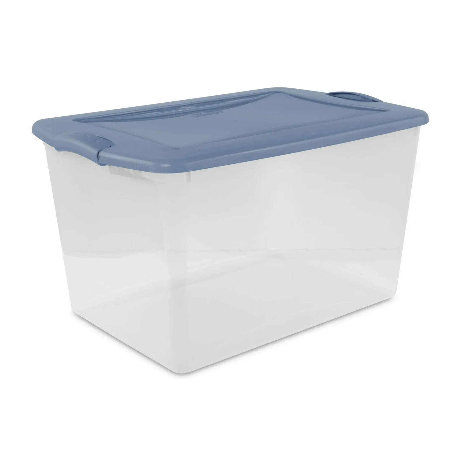 Sterilite Large Storage Bin 66Qt Clear Plastic Storage Container Latch Lid 6 Cts