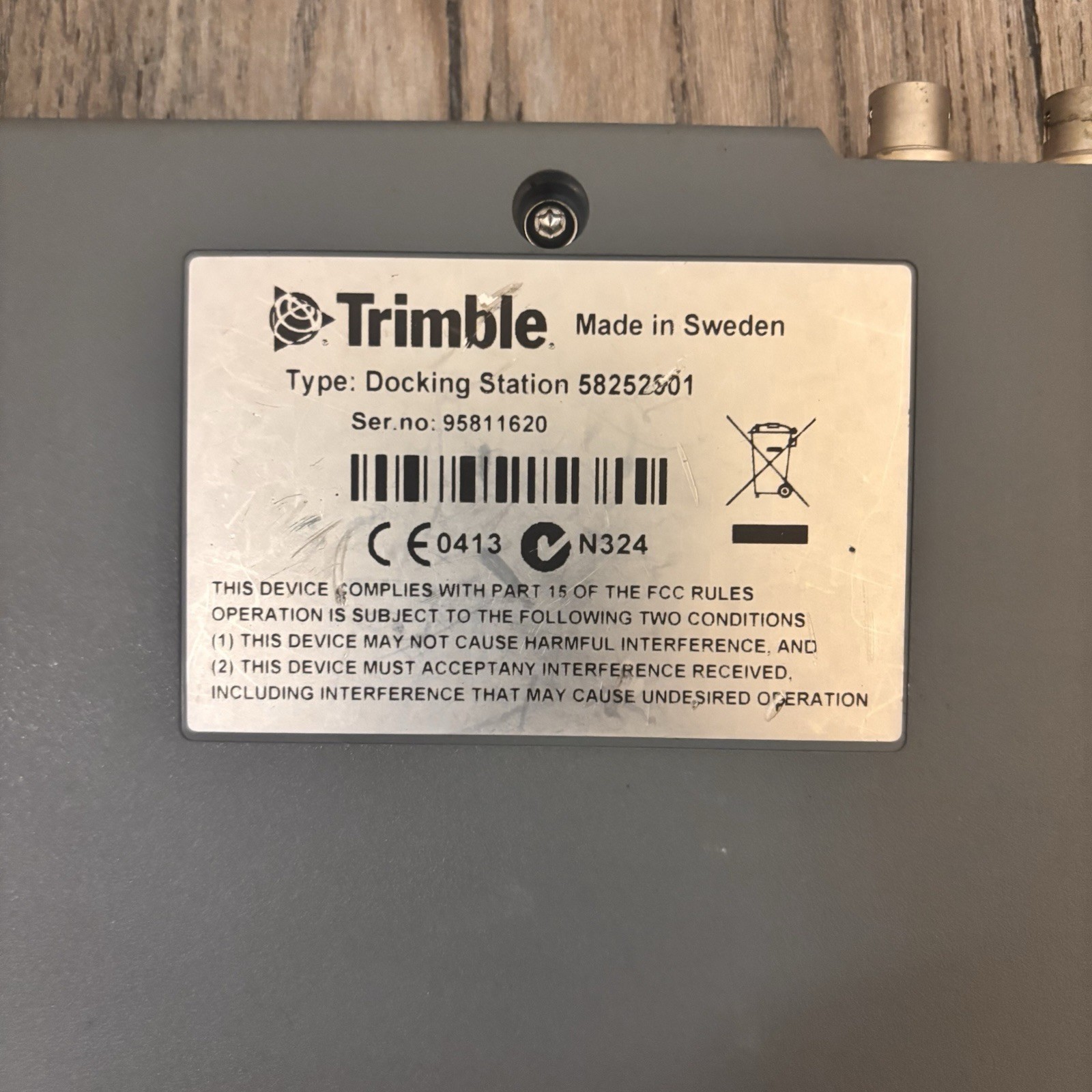 Trimble Docking Station For CU Controller 58252001 w/ Power Supply & Cable
