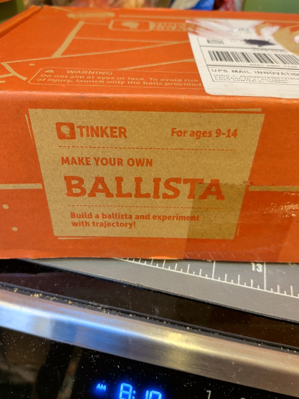KiwiCo Tinker Crate Make Your Own BALLISTA Stem Kit 9-14 CLASSROOM TRAJECTORY
