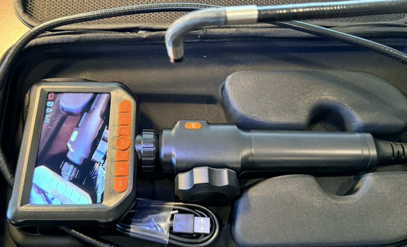 Two-Way Articulating Borescope HIJOY Industrial Endoscope Inspection Camera