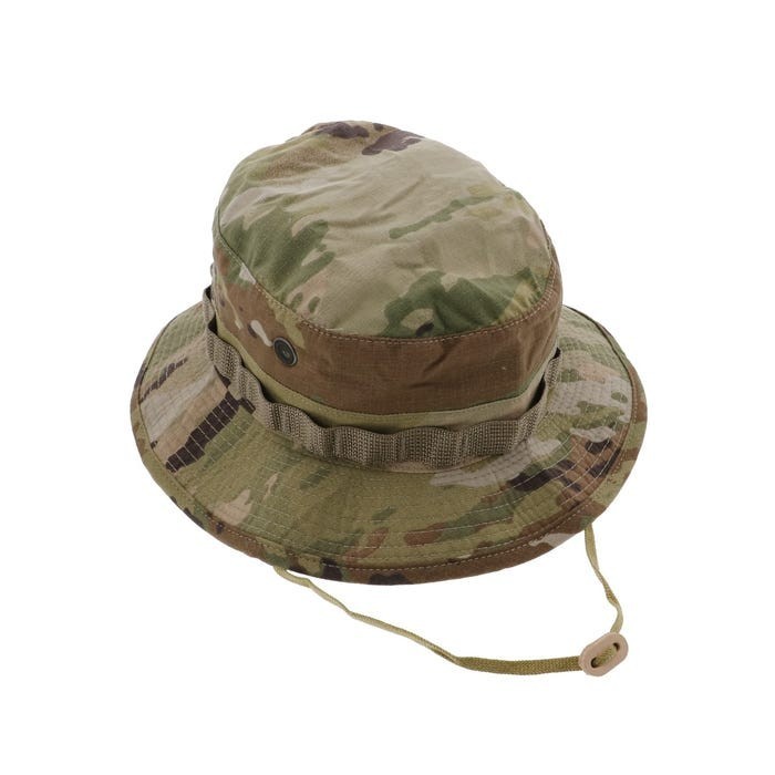 BRIGADEQM US ARMY BUCKET HAT OCP CAMO HOT WEATHER SUN BOONIE HAT SIZE XL 7 3/4