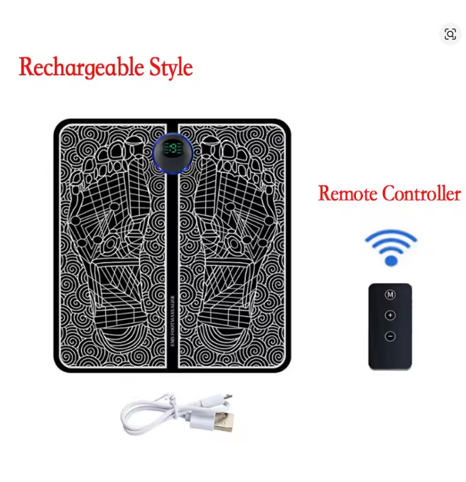 Restural EMS-Fix Foot Drop From Home 6 Modes and 9 Gears EMS Foot Massager Mat ~