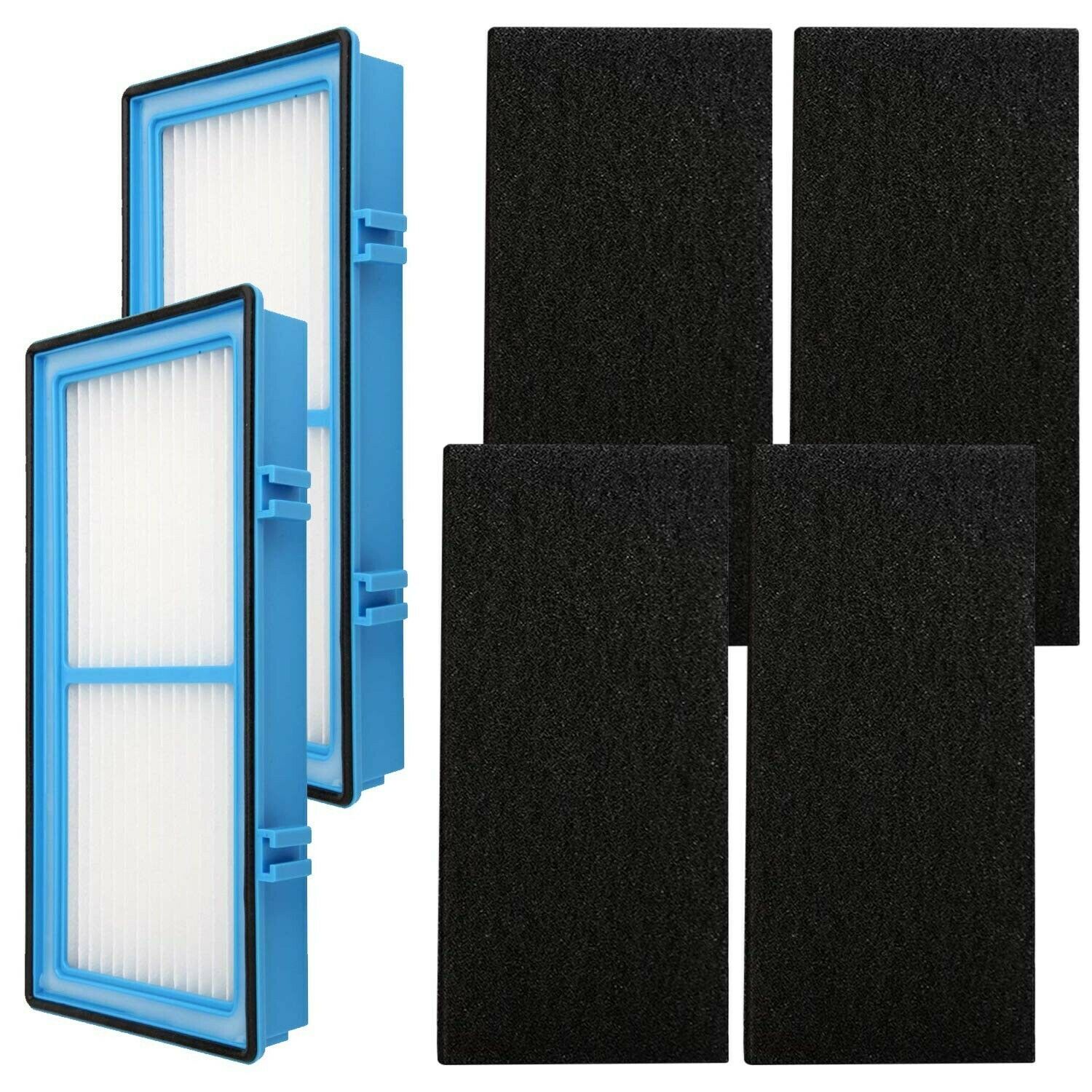 2 True HEPA Filters + 4 Carbon Booster Filters, for Bionaire  BAP9427, BAP9435