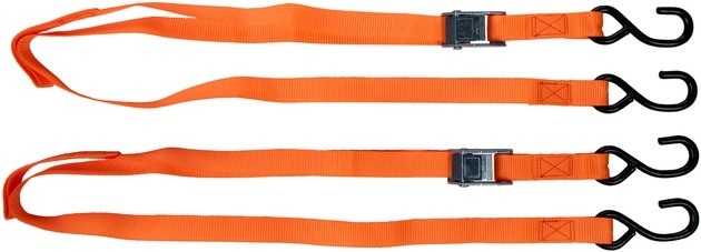 Fire Power 1" Tie Downs with Soft-Tye Orange