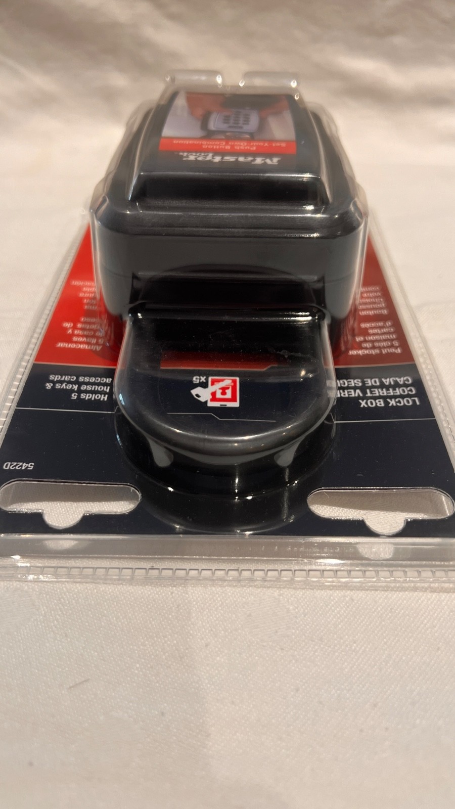 NEW MASTER LOCK PUSH BUTTON KEY PORTABLE LOCK BOX #5422D