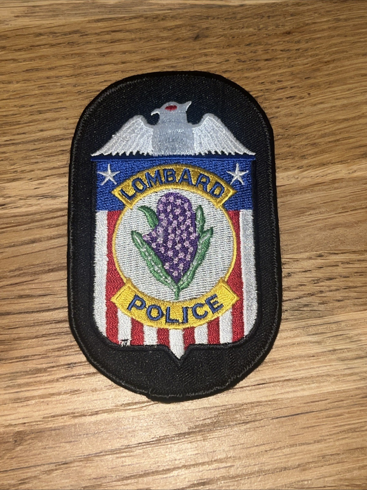 Vintage Obsolete Police Patch Lombard Illinois