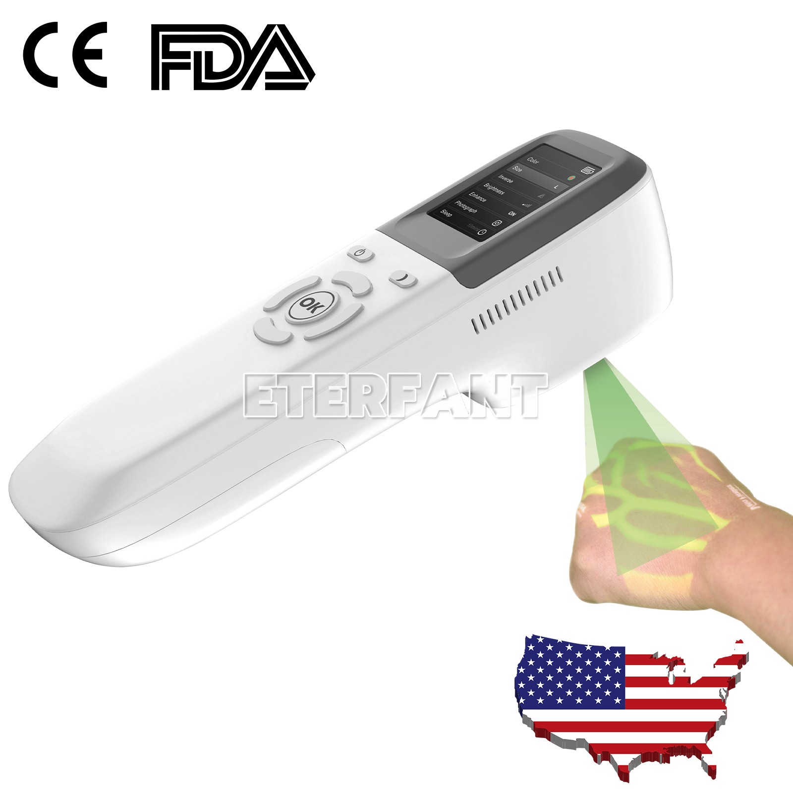 QV-600 Vein Finder Locator Handheld Portable Near-Infrared Blood Vessel Display