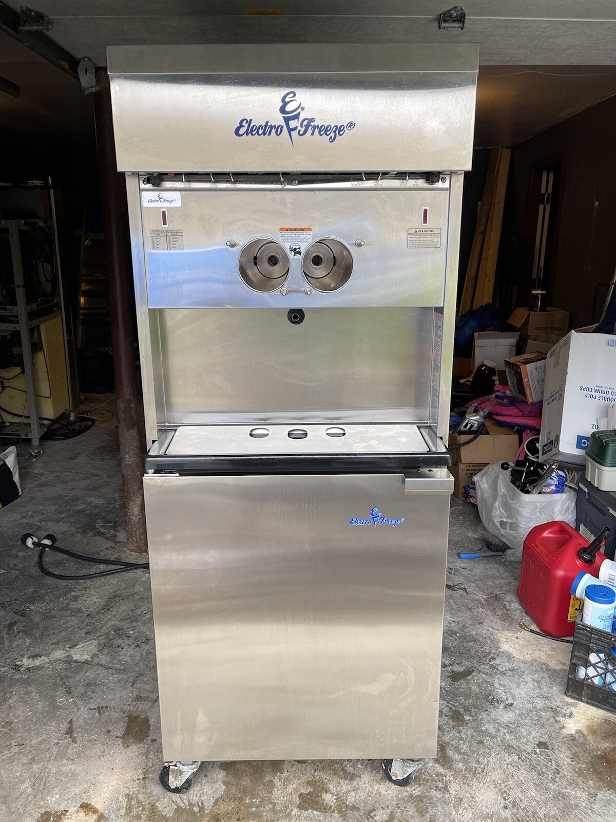 Electro Freeze 4000EP Soft Ice Cream Machine High Volume Single Phase Water Cool