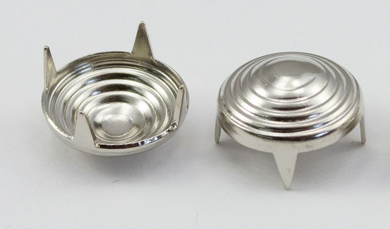 Size 60 12mm Silver Spiral Nailhead 5 Prongs Non Rusting - 50 PCS