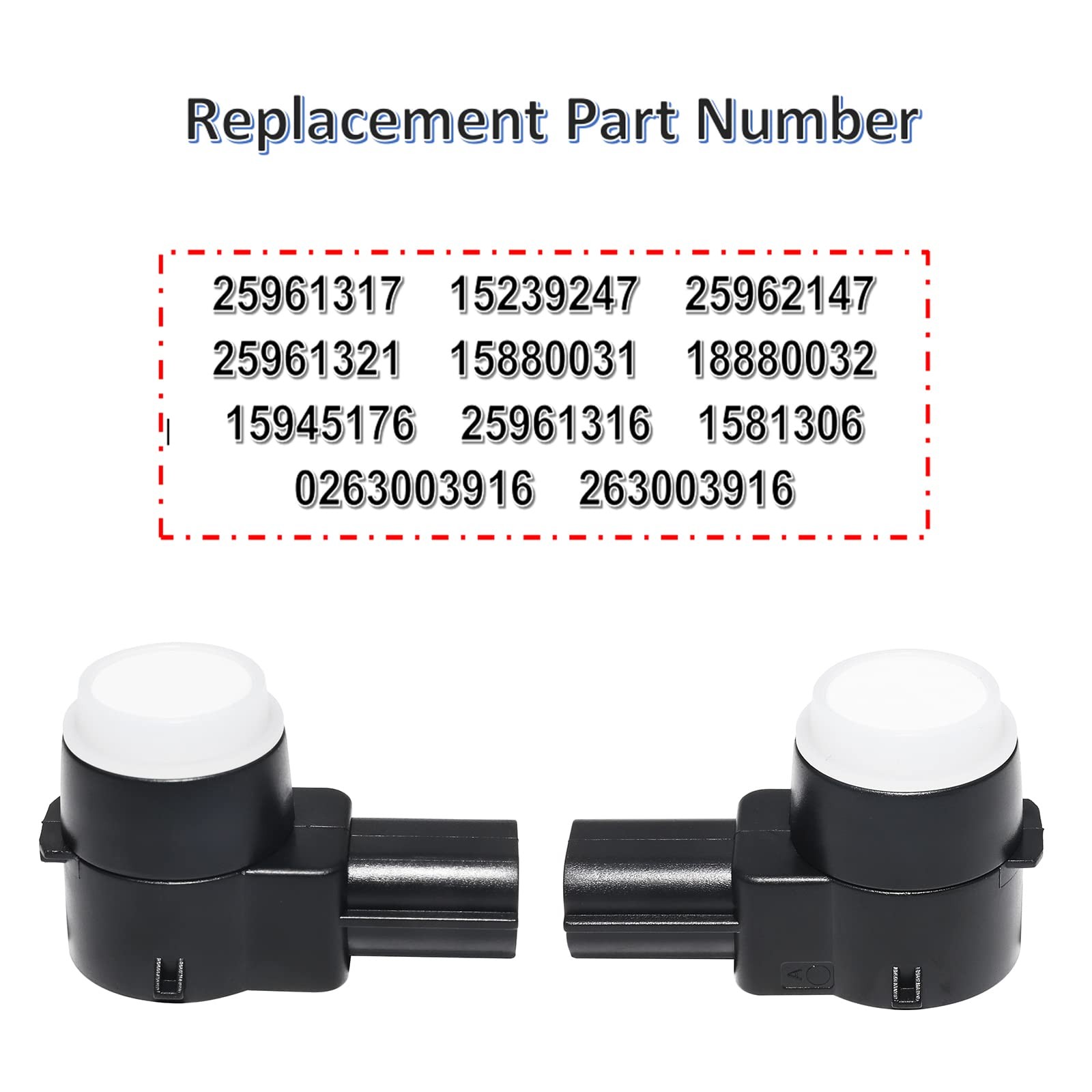 MANATEE 15239247 Backup Parking Assist Object Sensor, 25961316 Bumper