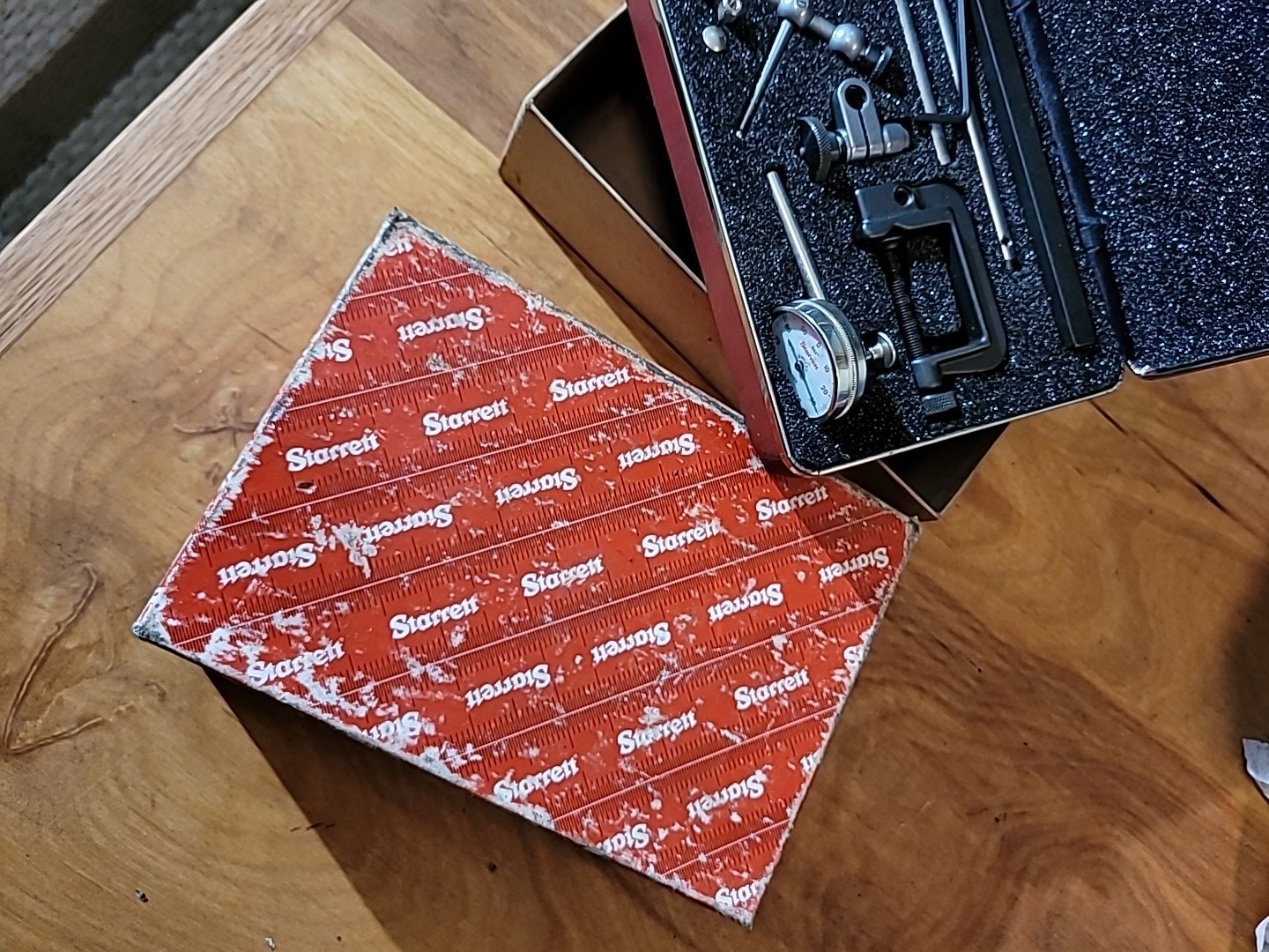 Starrett 196A1Z Dial Test Indicator W/ Case & Original Box