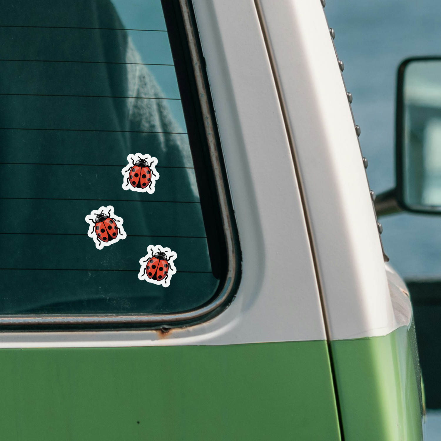2" Ladybug Stickers Bundle 10 Pack - Bugs Insects Decal Sticker Ladybugs Insect